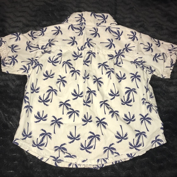 🌴Baby Boy Palm Tree Print Button Up | 12-18 Month - Picture 3 of 3